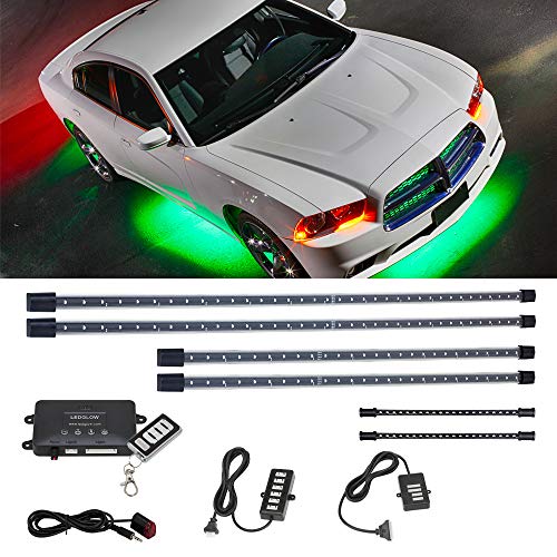 Algopix Similar Product 15 - LEDGlow 4pc Green LED Underbody
