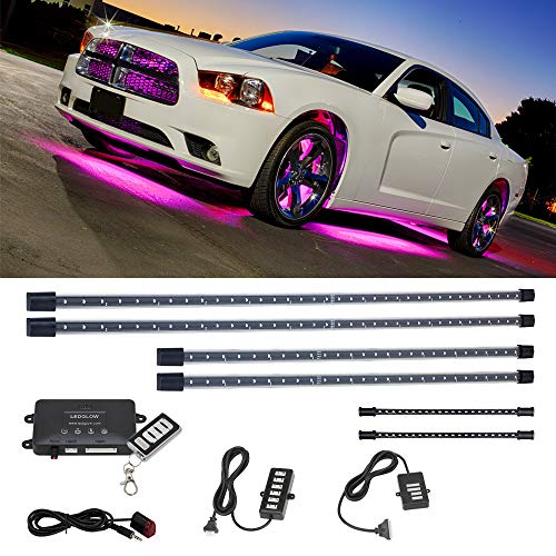 Algopix Similar Product 5 - LEDGlow 4pc Pink LED Underbody