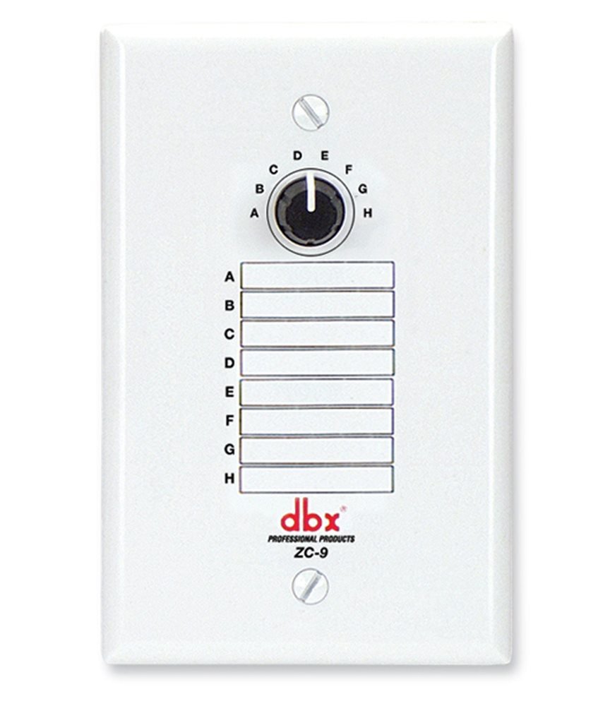 Algopix Similar Product 3 - dbx ZC-9 Wall-Mounted Zone Controller
