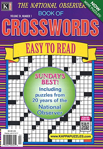 Algopix Similar Product 6 - National Observer Book of Crosswords