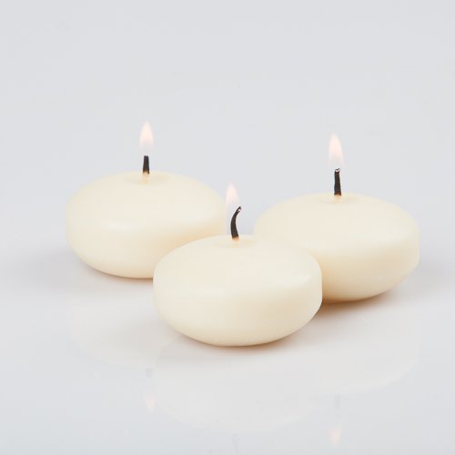Algopix Similar Product 10 - 36 Ivory Richland Floating Candles 2"