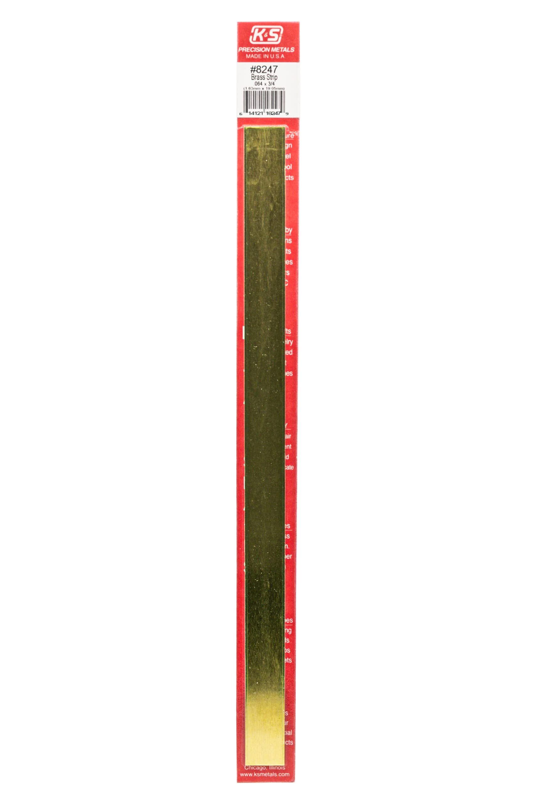 Algopix Similar Product 2 - K & S Precision Metals 8247 Brass Strip