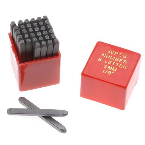 Algopix Similar Product 2 - 36 Piece Letter  Number Punch Set For