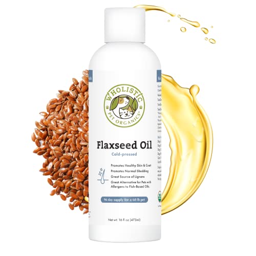 Algopix Similar Product 4 - Wholistic Pet Organics Flaxseed Oil