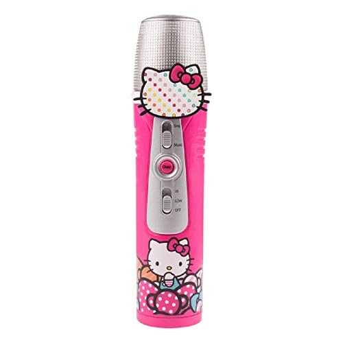 Algopix Similar Product 16 - Hello Kitty  Emoji Karaoke Microphone