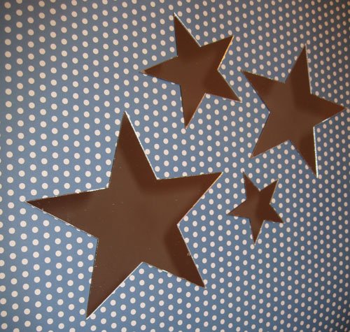 Algopix Similar Product 8 - Set of 4 Stars Shatterproof Acrylic