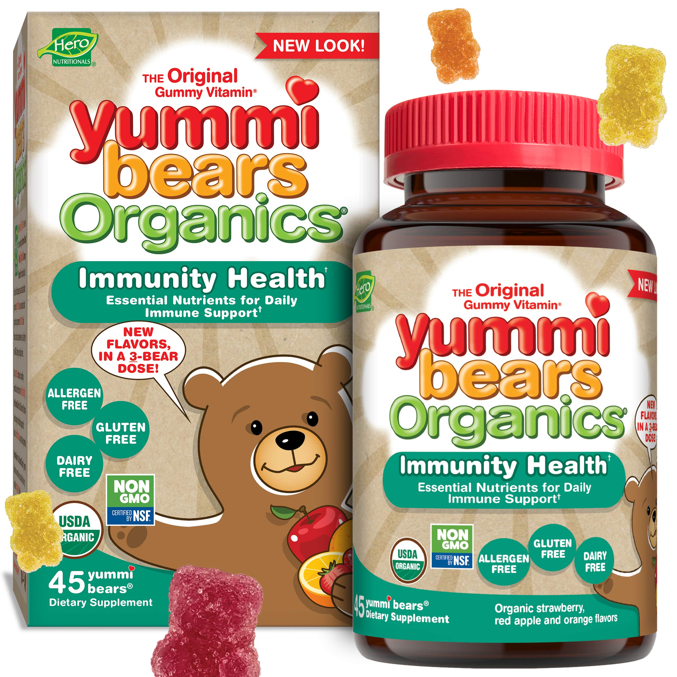 Algopix Similar Product 18 - Hero Nutritionals Yummi Bears Organics