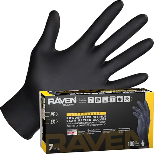 Algopix Similar Product 7 - Raven Powder Free Nitrile Disposable