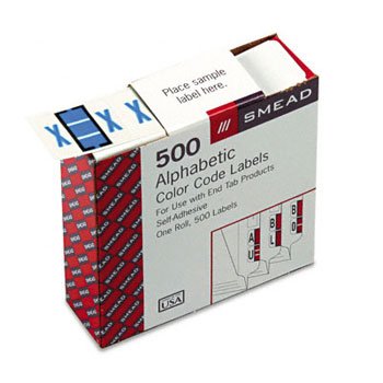 Algopix Similar Product 4 - Smead AZ ColorCoded End Tab Filing