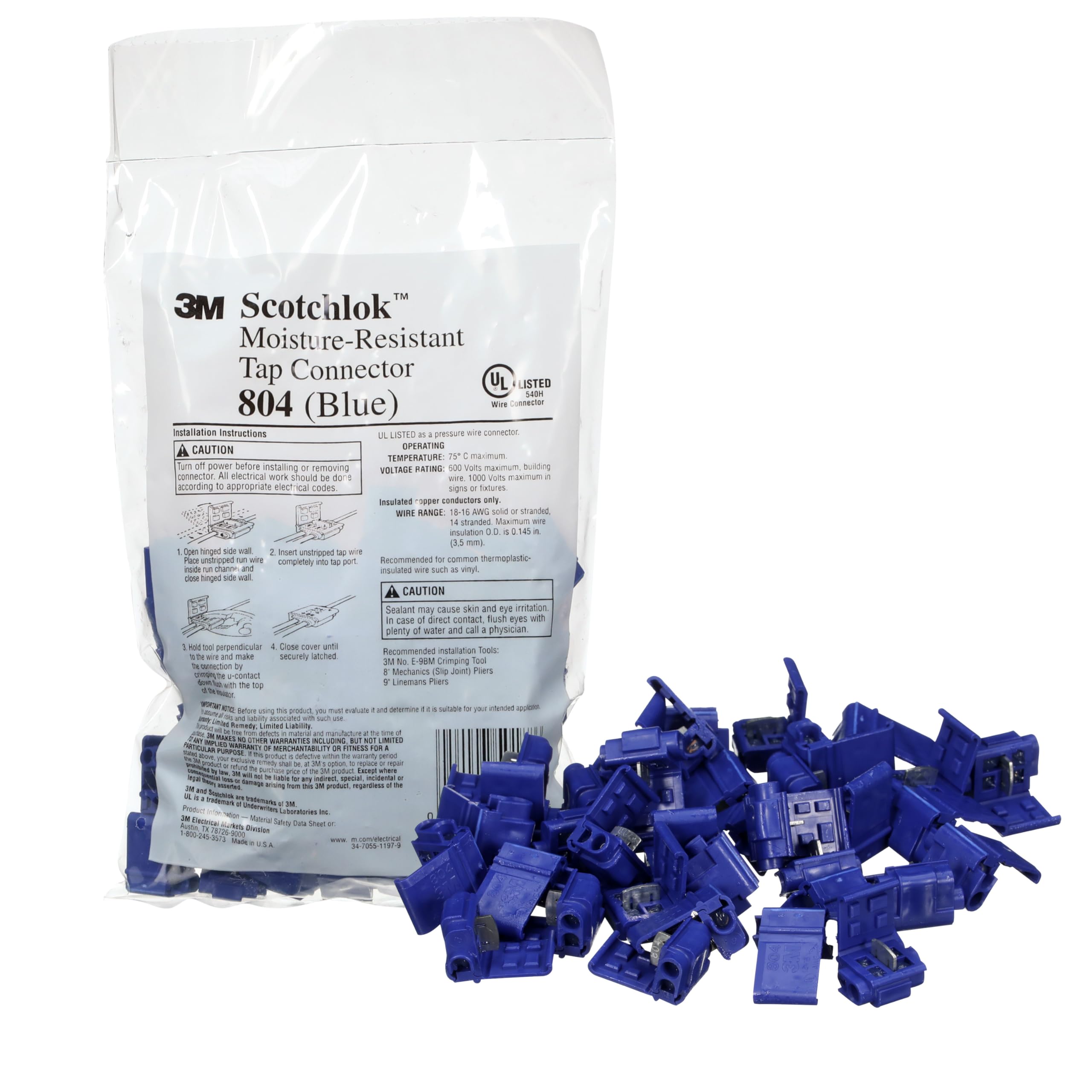 Algopix Similar Product 20 - 3M Scotchlok Electrical IDC 804POUCH