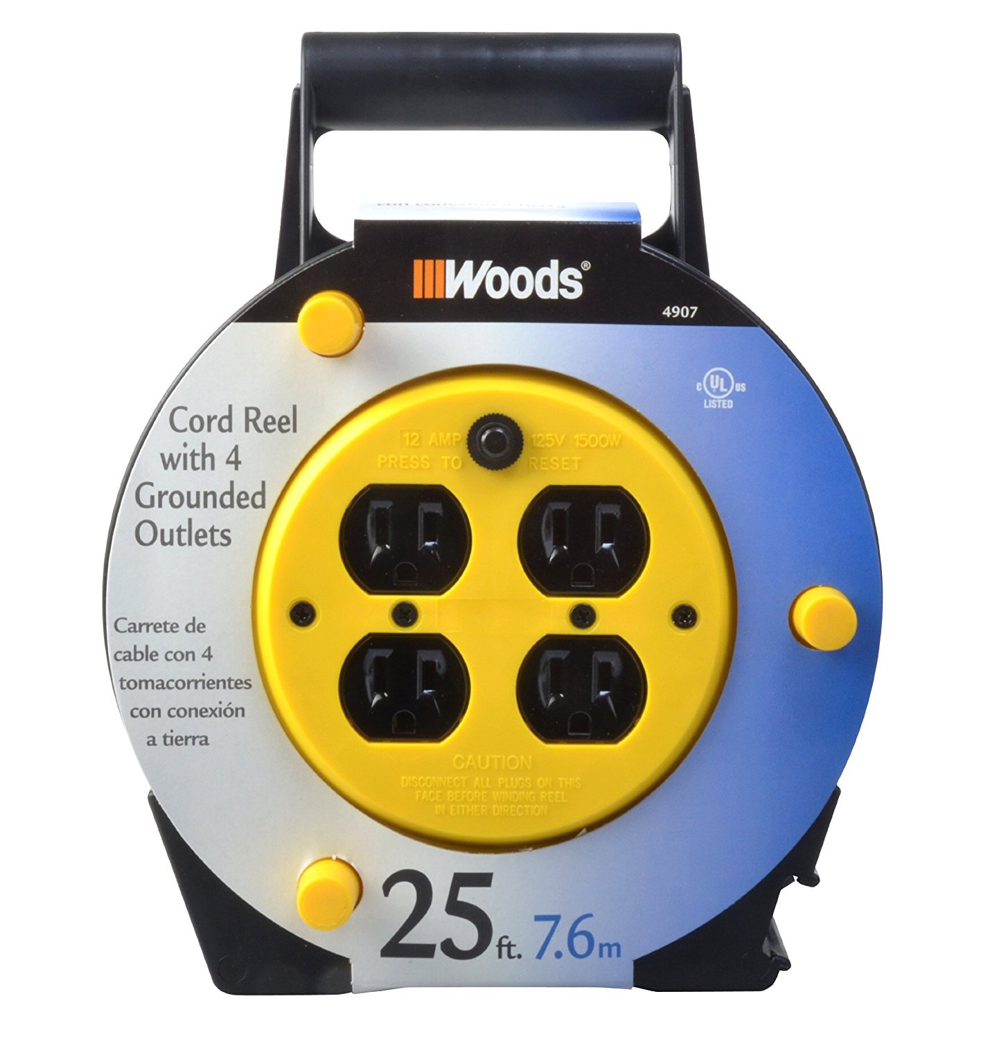 Algopix Similar Product 3 - Woods Light Duty Extension Cord Reel