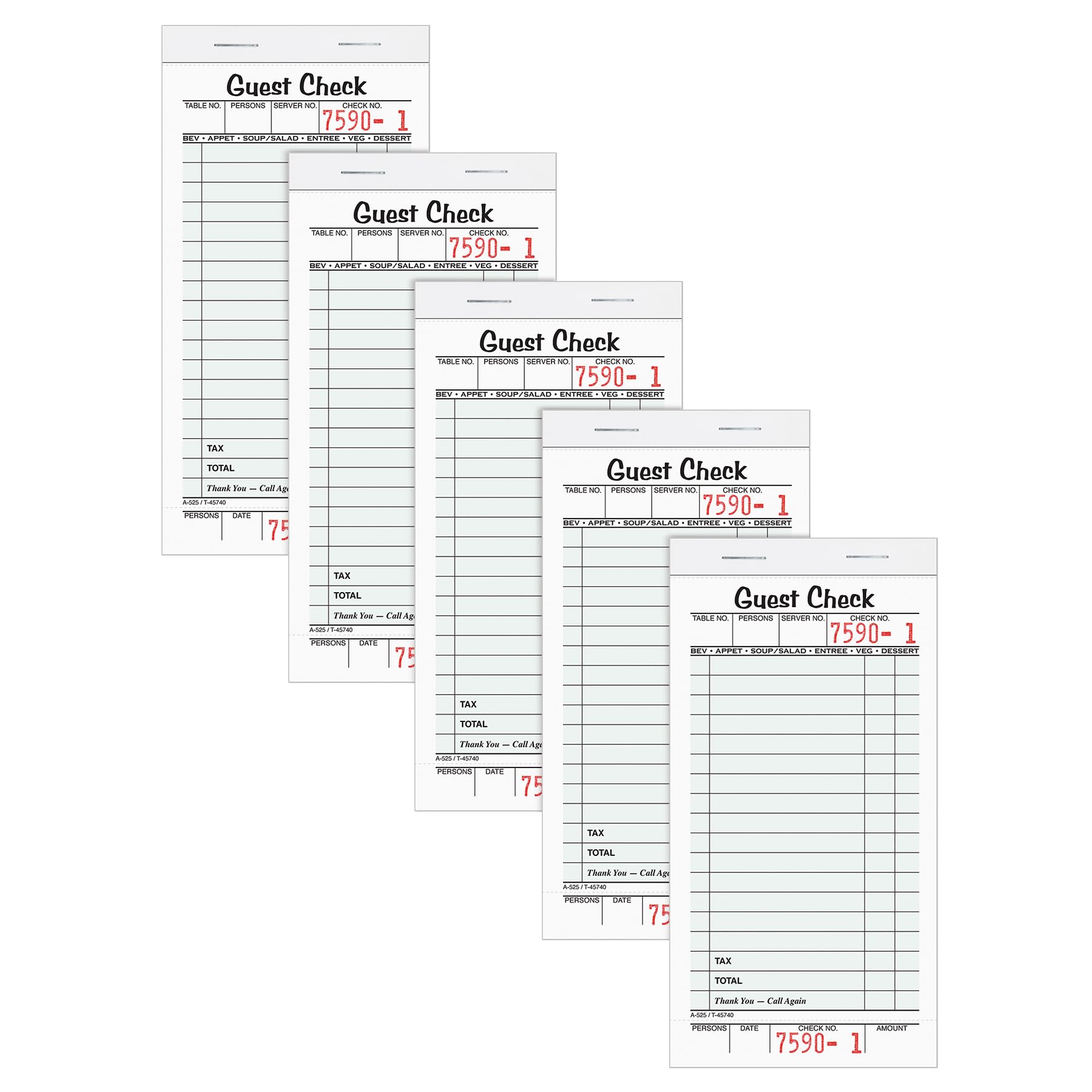 Algopix Similar Product 4 - Adams Guest Check Pads Single Part