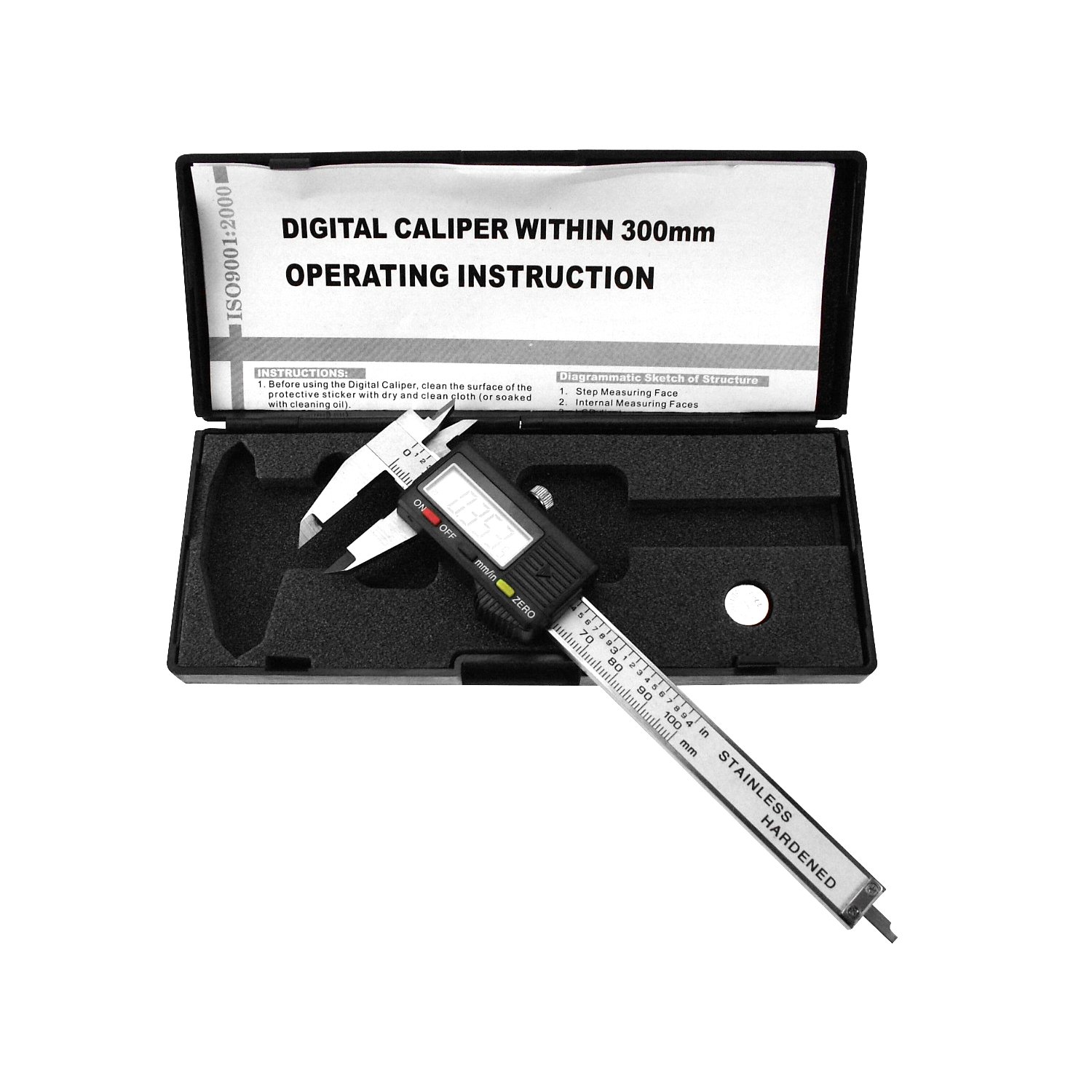 Algopix Similar Product 7 - 100mm Metal 4-way Digital Caliper
