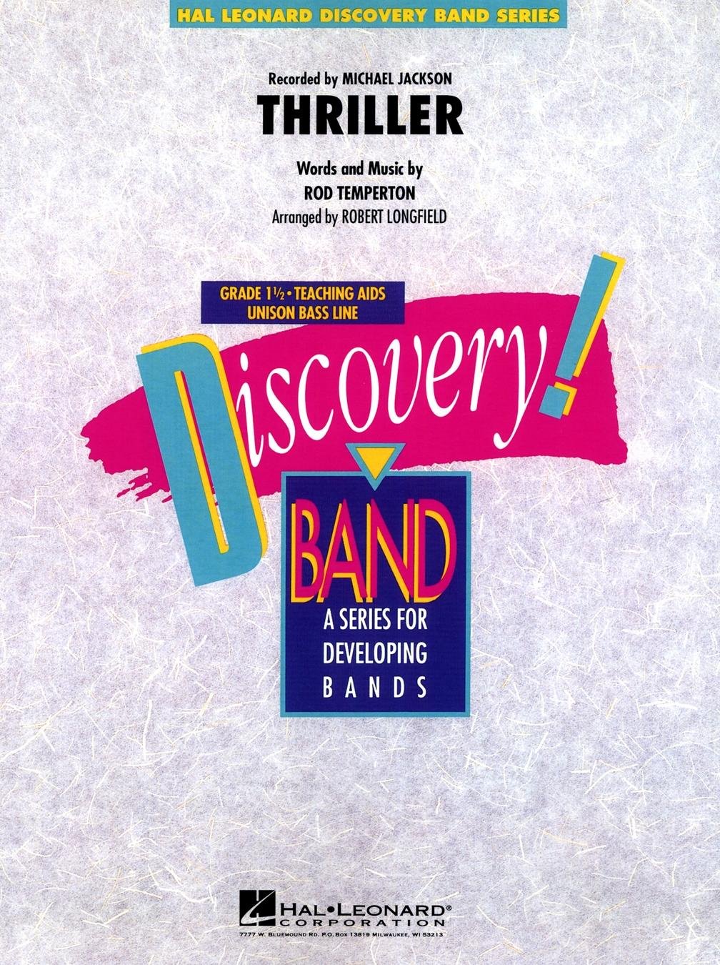 Algopix Similar Product 12 - Thriller - Concert Band Score and Parts