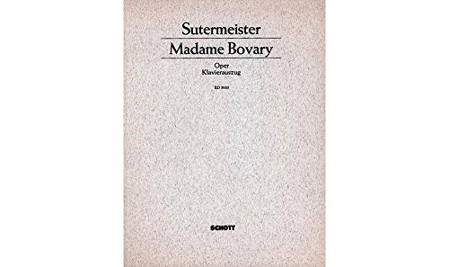 Algopix Similar Product 17 - Schott Madame Bovary Vocal Score Schott