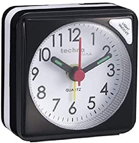 Algopix Similar Product 9 - Quarzwecker analog, schwarz