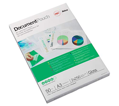 Algopix Similar Product 4 - GBC A3 2x250 Micron Gloss Laminating