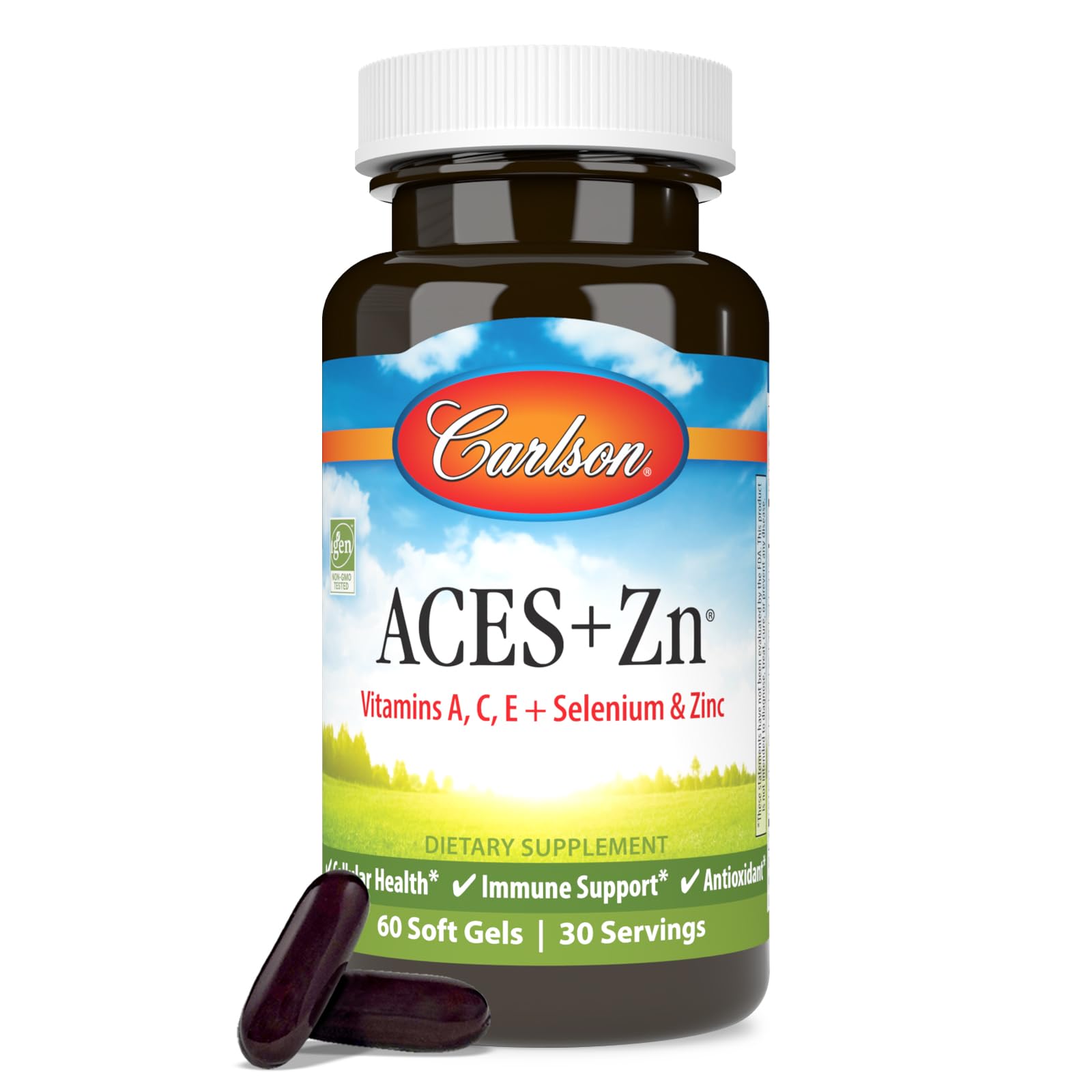 Algopix Similar Product 13 - Carlson ACES Zn Vitamins A C E