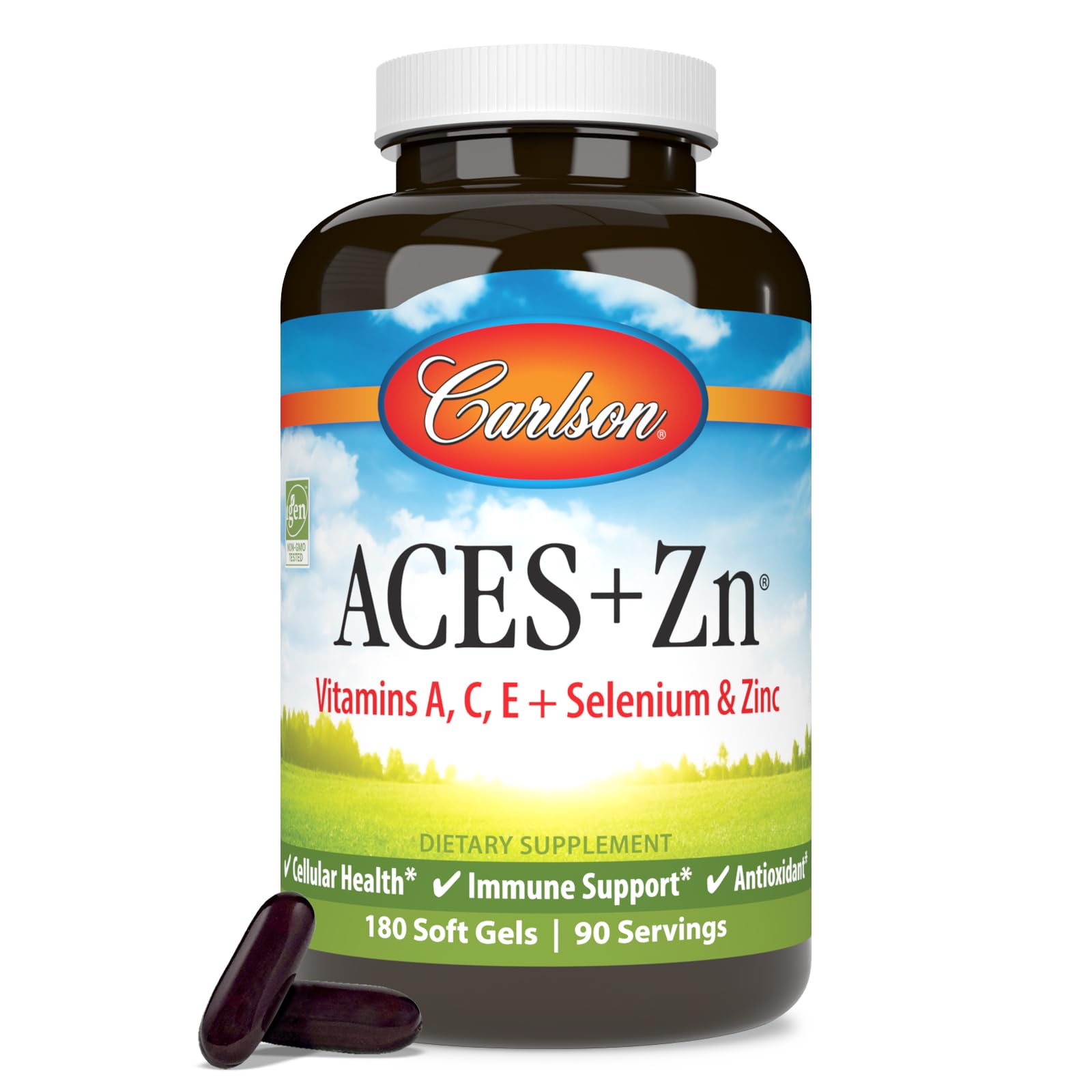 Algopix Similar Product 6 - Carlson ACES Zn Vitamins A C E