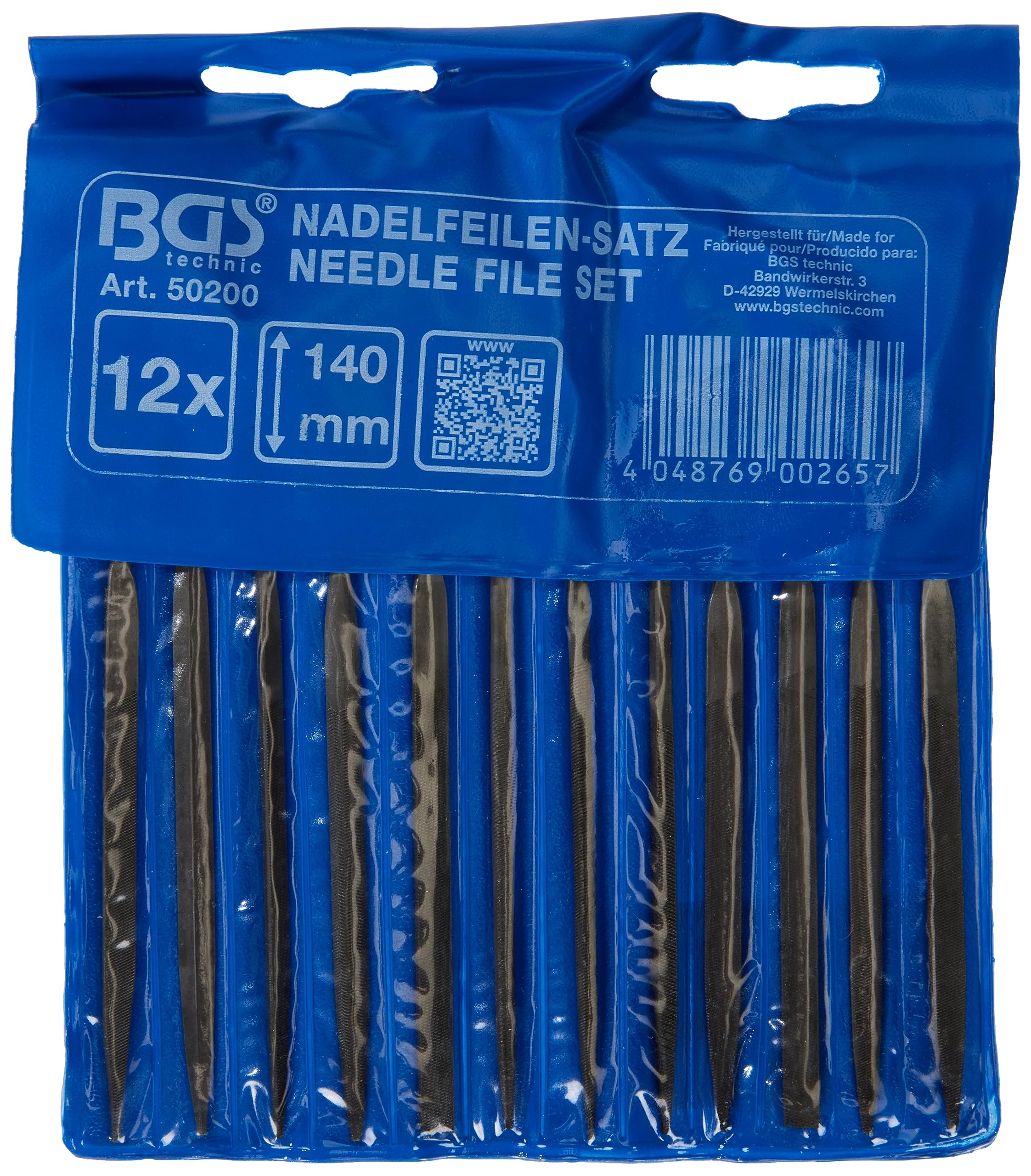 Algopix Similar Product 18 - BGS 50200 | Needle File Set | 12 pcs.