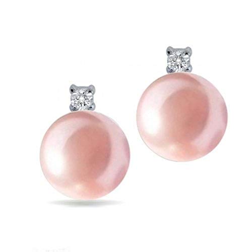 Algopix Similar Product 10 - CZ Accent Pink Shell Simulated Pearl