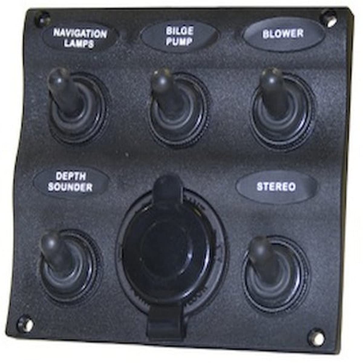 Algopix Similar Product 3 - SeaSense Marine 5 Way Switch Panel,Black
