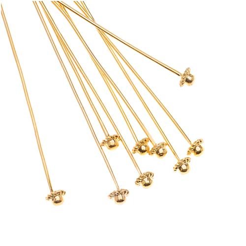 Algopix Similar Product 2 - Beadalon Head Pin Coil Dome 2 Inches
