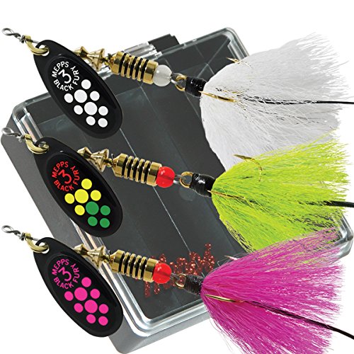 Algopix Similar Product 1 - Mepps Black Fury Dressed Bass Fishing