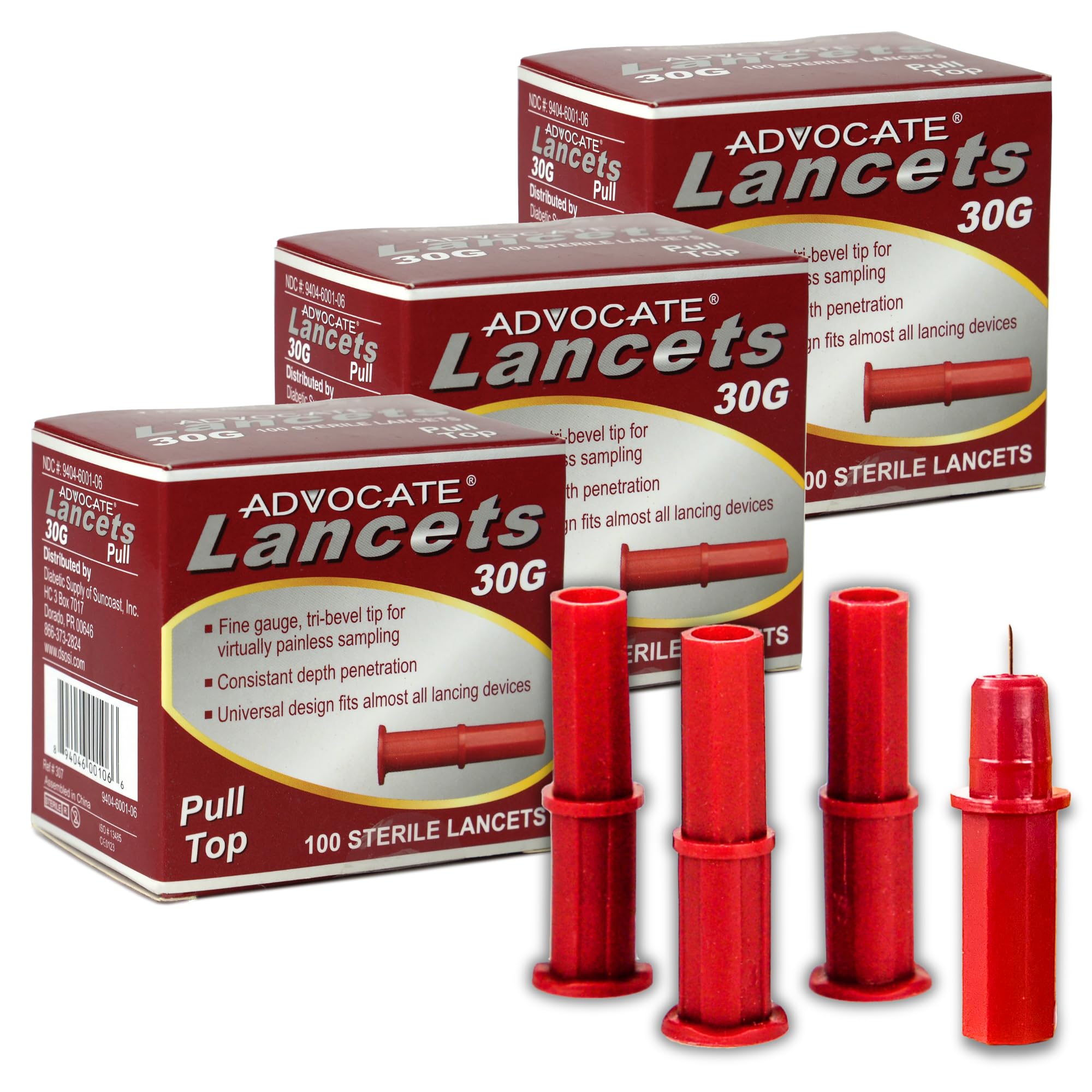 Algopix Similar Product 20 - Advocate Sterile Pull Top Lancets for