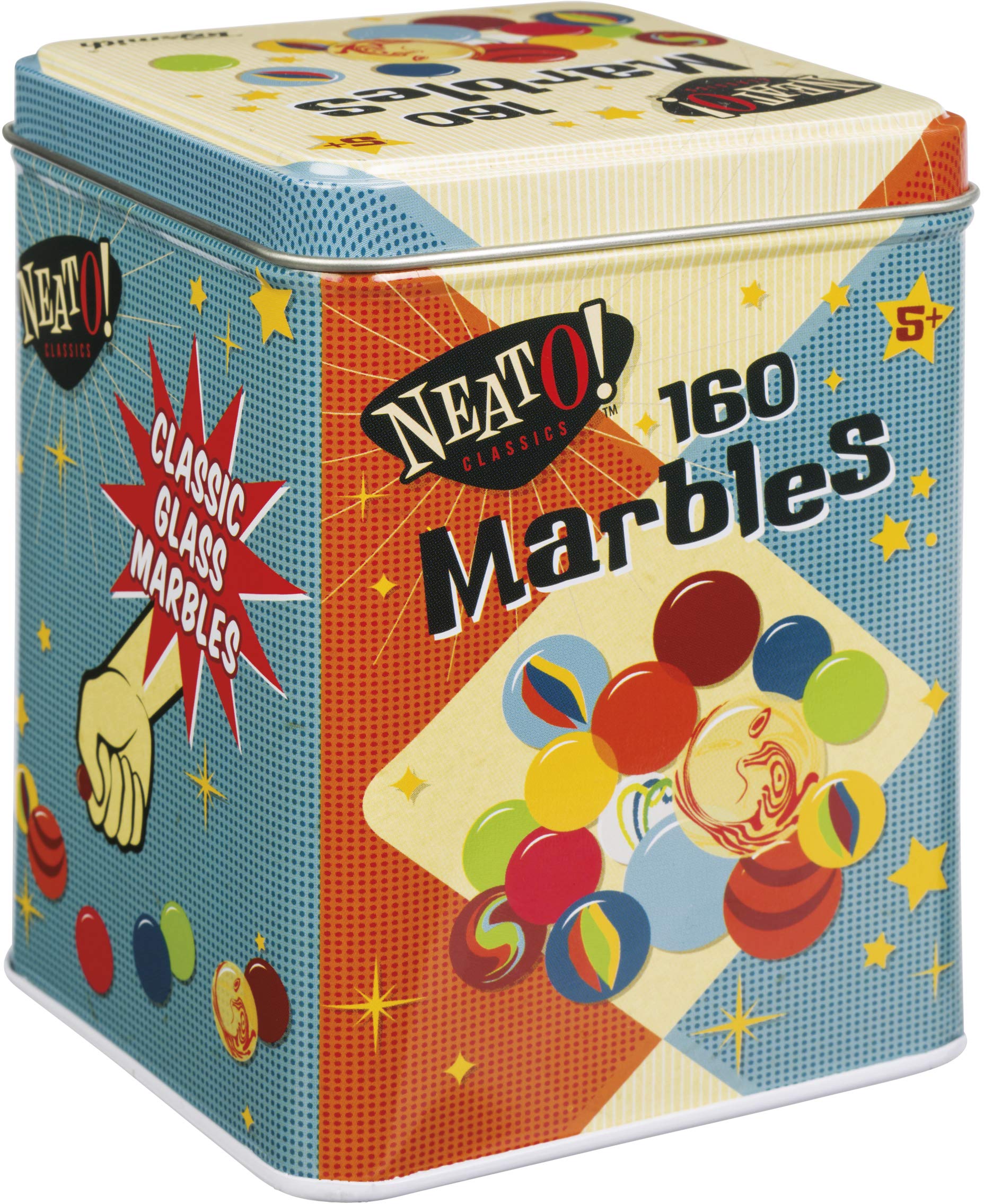 Algopix Similar Product 9 - Neato Classics 160 Marbles In A Tin