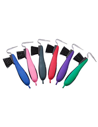 Algopix Similar Product 3 - Tough 1 Great Grip Hoof Pick/Brush, Pink