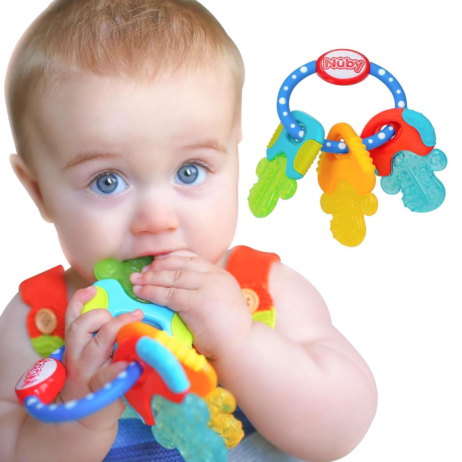 Algopix Similar Product 2 - Nuby Ice Gel Teether Keys  Silicone