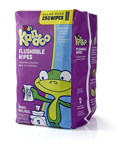 Algopix Similar Product 10 - Flushable Wipes for Baby and Kids by