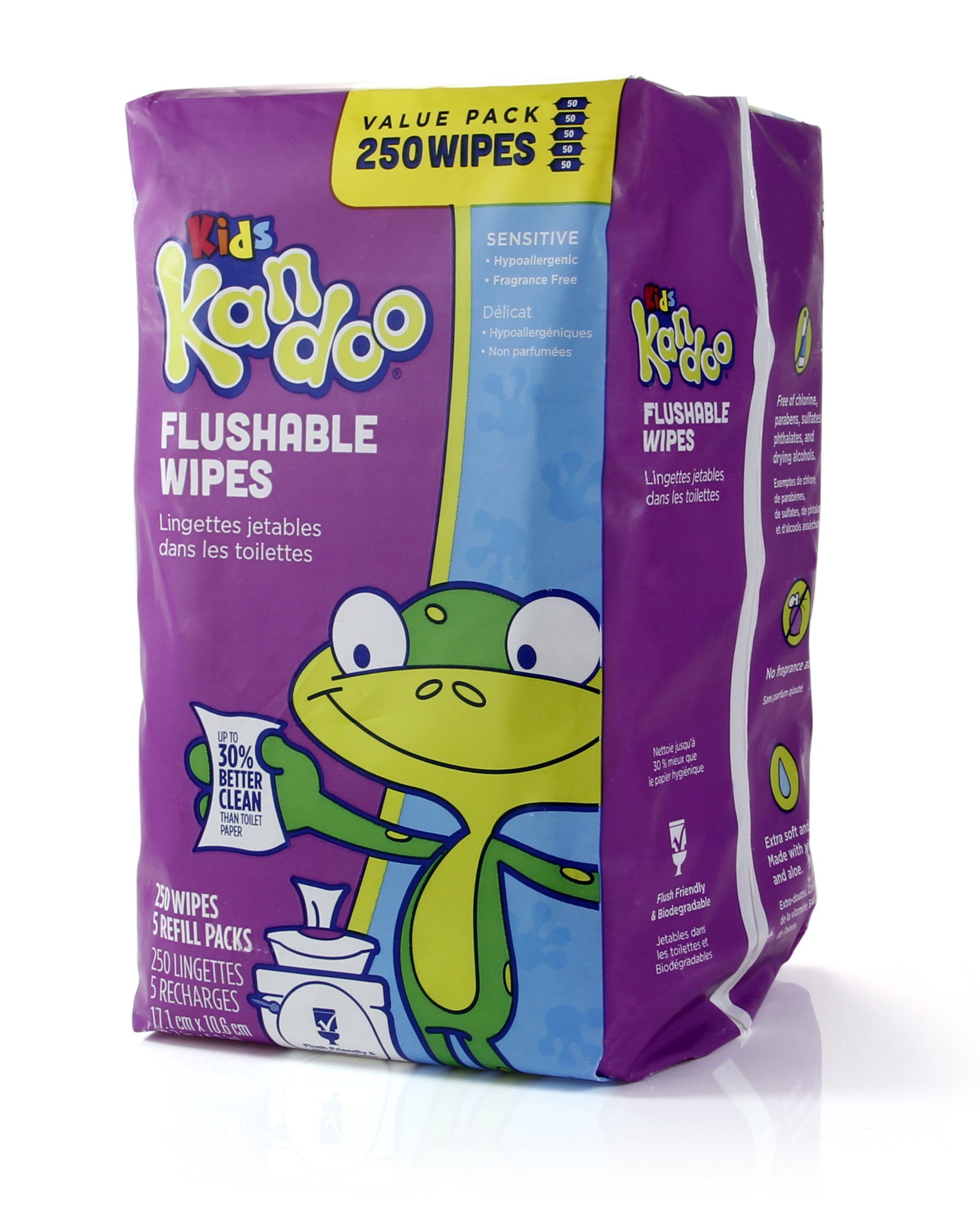 Algopix Similar Product 16 - Flushable Wipes for Baby and Kids by
