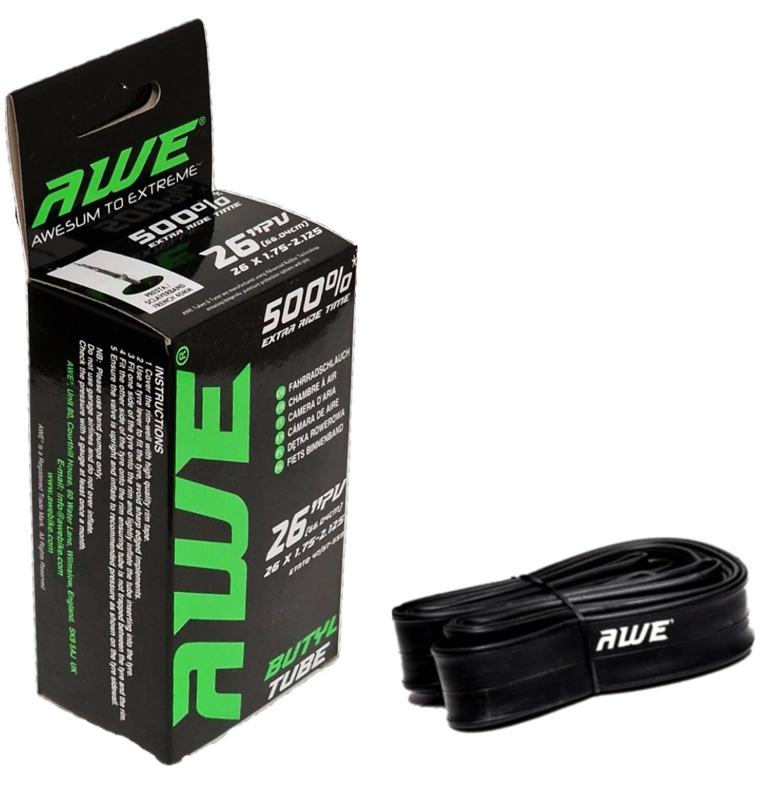 Algopix Similar Product 1 - Aero Sport Bike Butyl Inner Tube 26