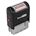 Algopix Similar Product 16 - Entered Self Inking Rubber Stamp  Red