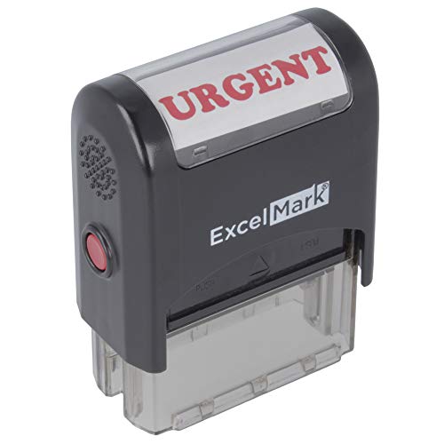 Algopix Similar Product 13 - Urgent Self Inking Rubber Stamp  Red