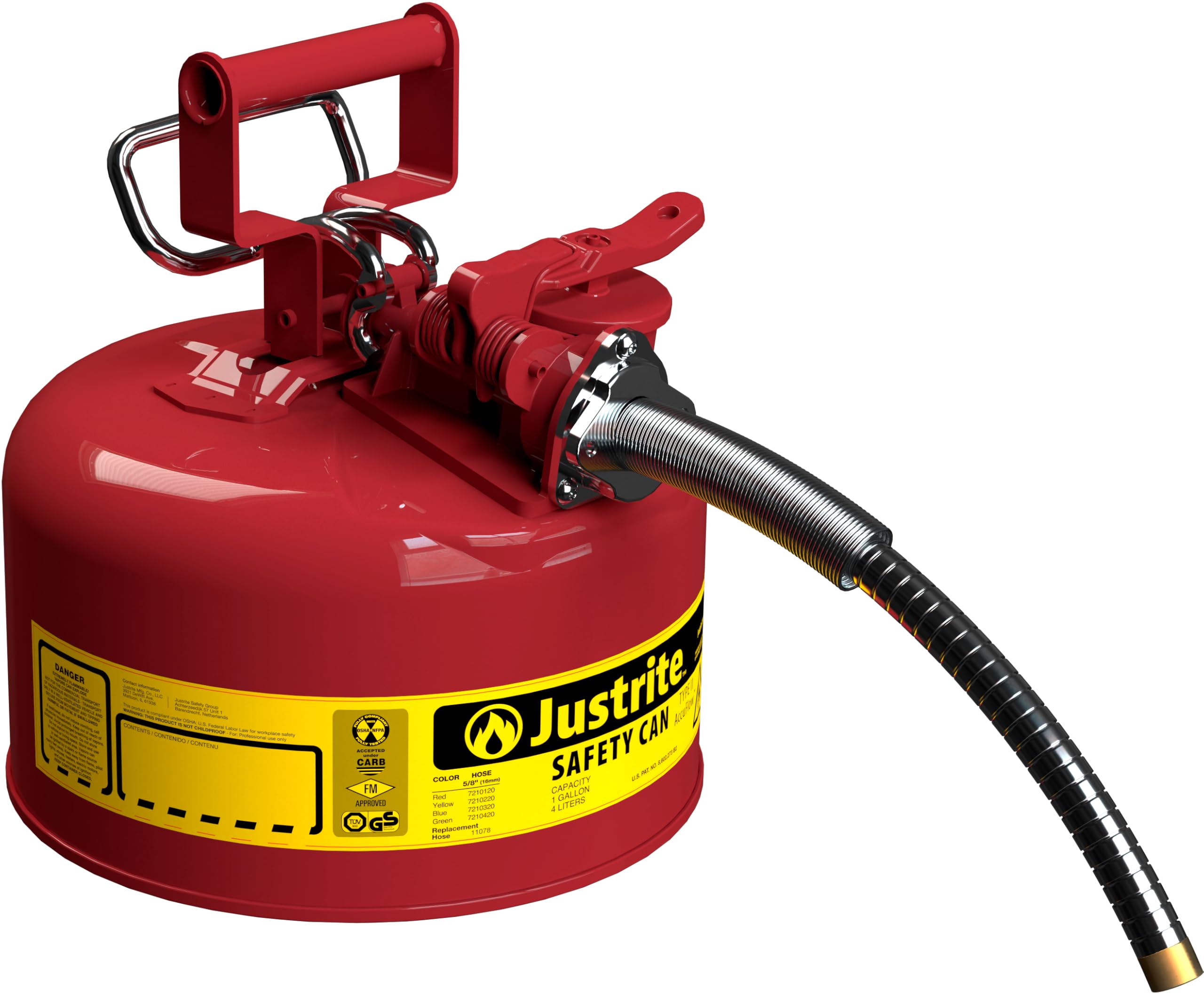 Algopix Similar Product 10 - Justrite 1 Gallon Type II Red Safety