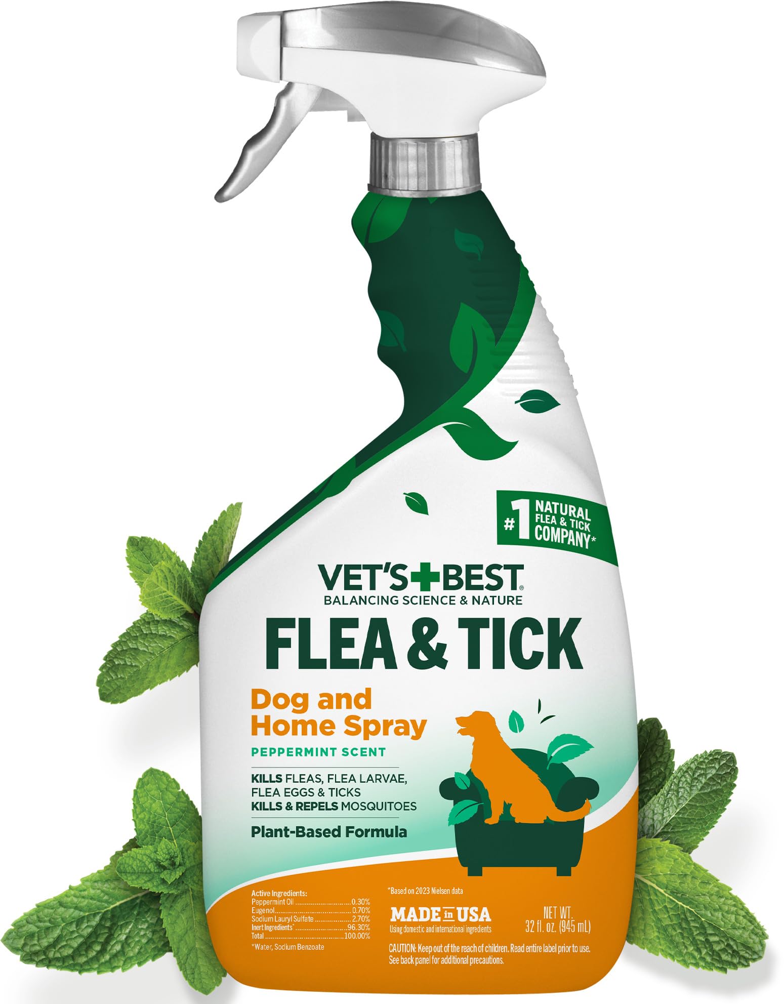 Algopix Similar Product 15 - Vets Best Indoor Flea and Tick Spray 