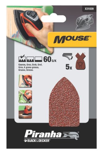 Algopix Similar Product 20 - Piranha X31039 Mouse Sandpaper 60 Grain