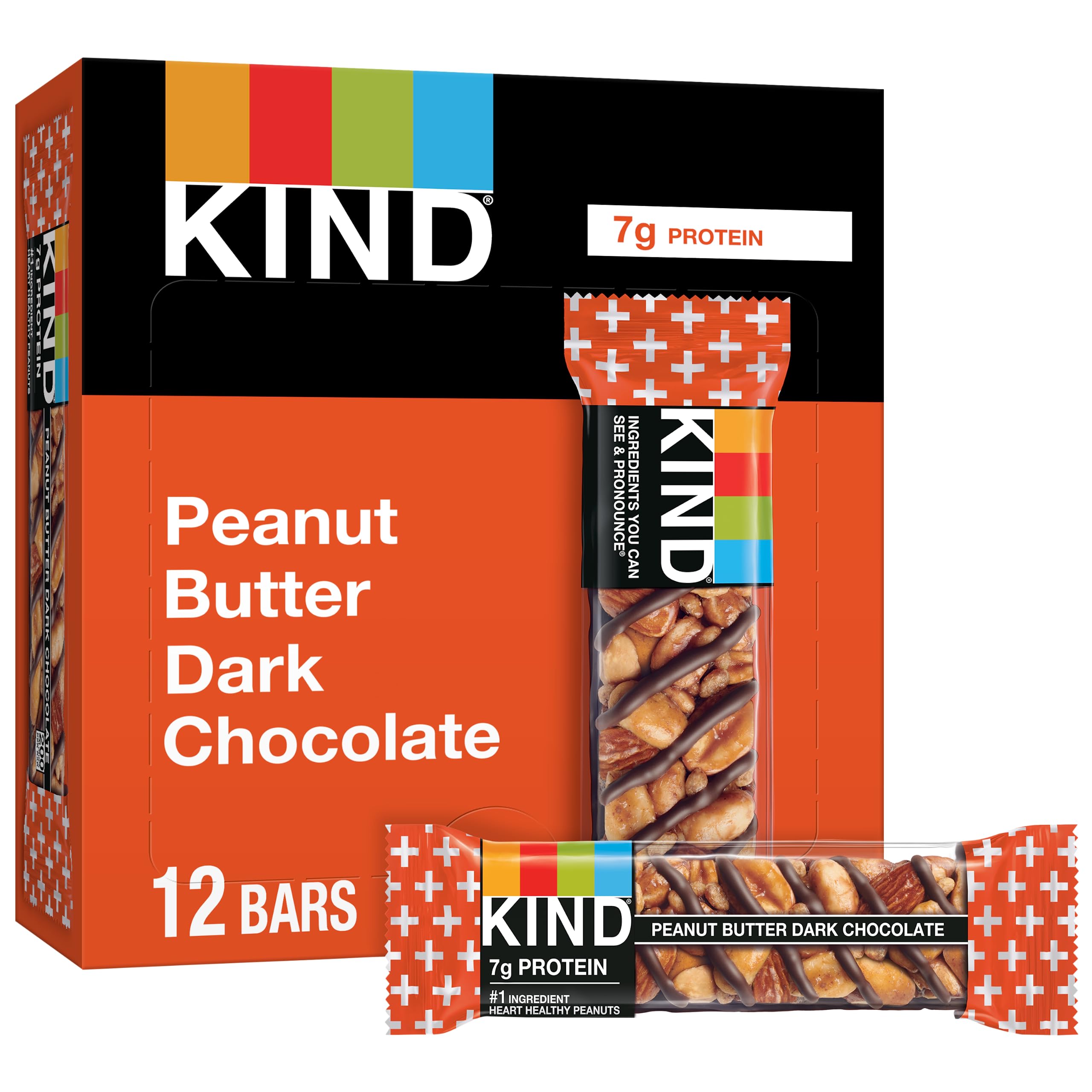 Algopix Similar Product 12 - KIND Nut Bars Peanut Butter Dark