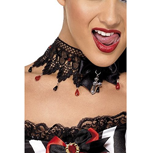 Algopix Similar Product 9 - Smiffys Gothic Ribbon and Lace Beaded