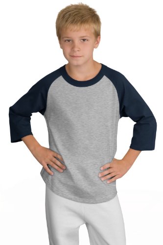 Algopix Similar Product 2 - SportTek Youth Colorblock Raglan