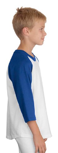 Algopix Similar Product 9 - SportTek Youth Colorblock Raglan