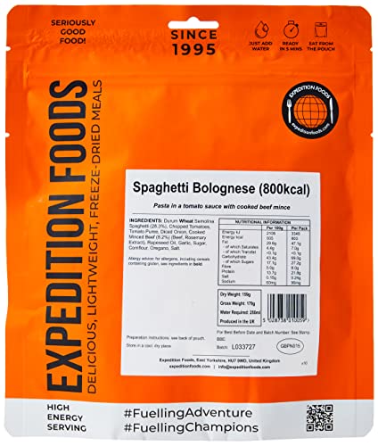 Algopix Similar Product 13 - Expedition Foods Spaghetti Bolognese