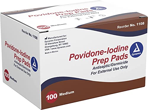 Algopix Similar Product 13 - PVP Iodine Wipes 100-Pack
