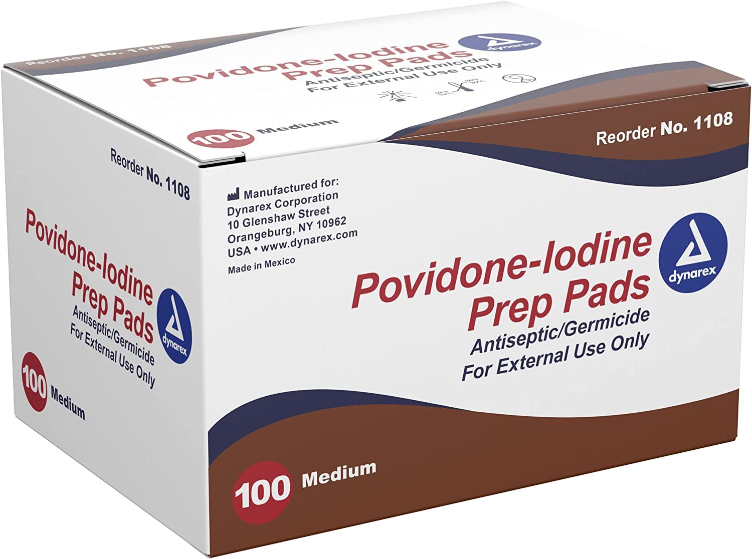 Algopix Similar Product 10 - PVP Iodine Wipes 100-Pack