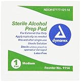 Algopix Similar Product 1 - Dynarex 1114 Sterile Alcohol Prep Pad