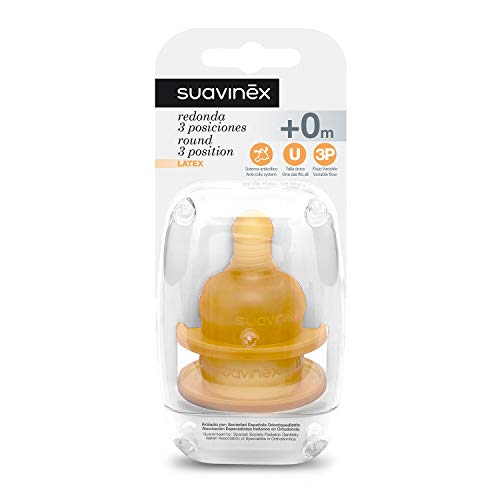 Algopix Similar Product 4 - TETINA SUAVINEX 3 POSIC BOCA ANCHA 2 UNI