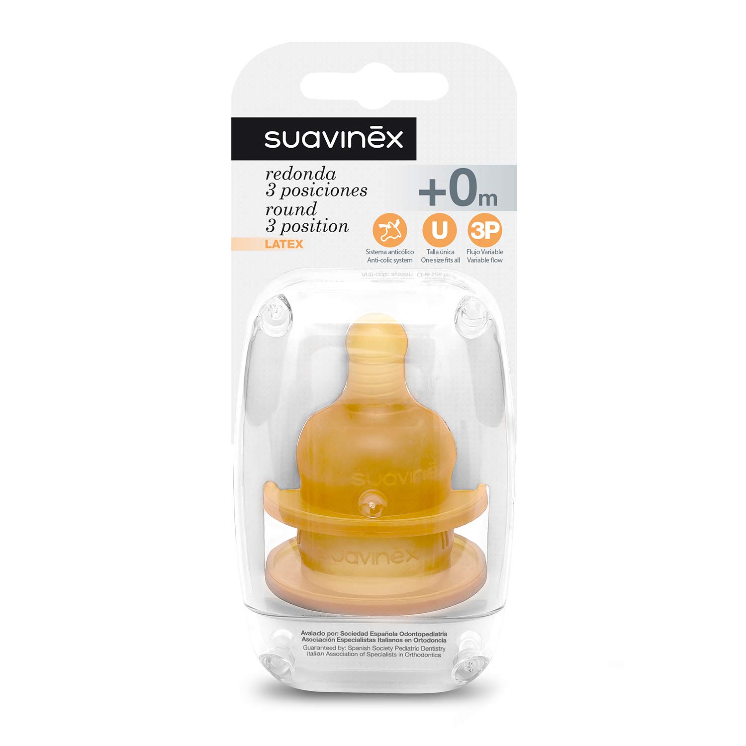 Algopix Similar Product 16 - TETINA SUAVINEX 3 POSIC BOCA ANCHA 2 UNI